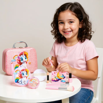 15-delige Unicorn Cosmetica Speelset – Make-up Speelgoed voor Kinderen 3+ Jaar