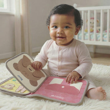 Montessori Stoffen Busy Book – Educatief Boek voor Baby’s & Peuters (0-4 jaar)