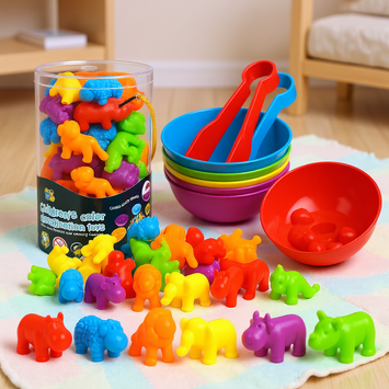 Tel- en kleurherkenning spel peuters