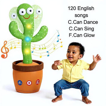 pratende en dansende cactus knuffel zonder hoed interactief speelgoed kinderen