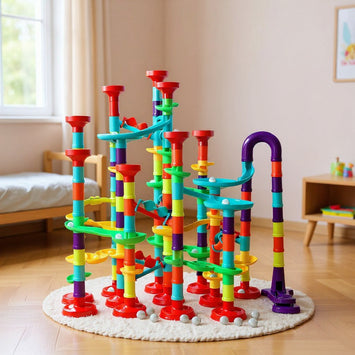 knikkerbaan kleurig kinderen