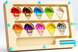 Magnetisch Cijfer Doolhof – Montessori Houten Speelgoed Peuter – Motoriek & Concentratie