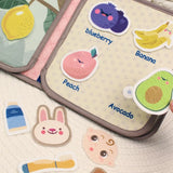 Montessori Stoffen Busy Book – Educatief Activiteitenboek voor Baby’s en Peuters (0-4 jaar)