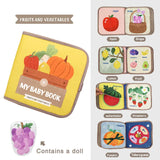 Montessori Stoffen Busy Book – Educatief Activiteitenboek voor Baby’s en Peuters (0-4 jaar)