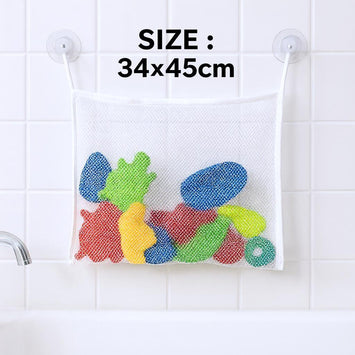 Baby Bad Organizer – Opbergnet voor Speelgoed met Mesh & Dierenprint