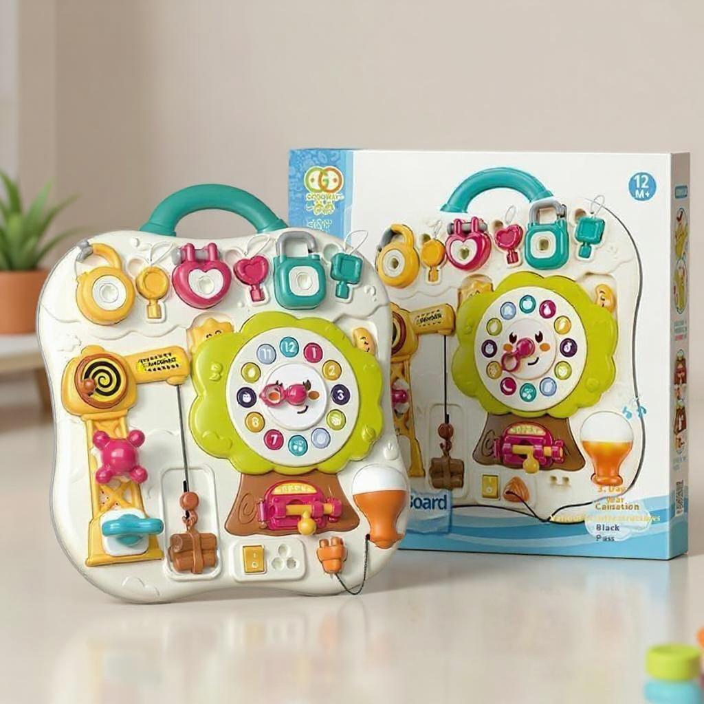 Montessori Speelgoed - Busy Board Speelgoed - Vanaf 1 Jaar - Educatief Speelgoed - Kinderspeelgoed Montessori Speelgoed - Busy Board Speelgoed - Vanaf 1 Jaar - Educatief Speelgoed - Kinderspeelgoed
