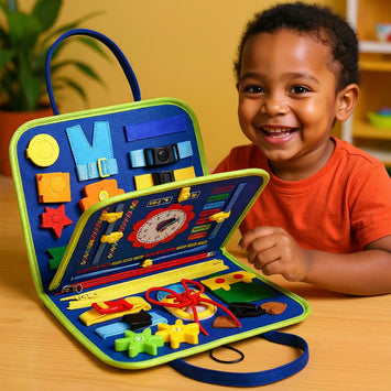 Montessori Busy Board – Educatief Activiteitenboek voor Peuters (3-6 Jaar) – Motoriek & Zelfstandigheid