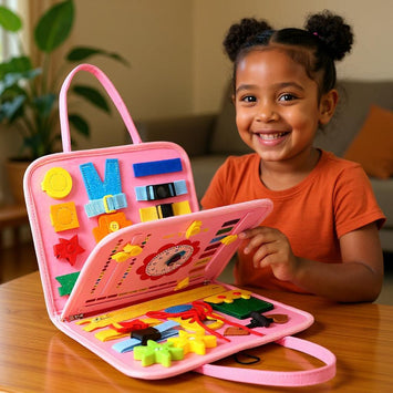 Montessori Busy Board – Educatief Activiteitenboek voor Peuters (3-6 Jaar) – Motoriek & Zelfstandigheid