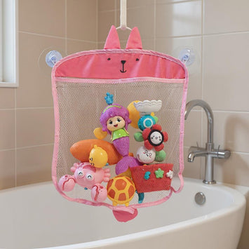 Baby Bad Organizer – Opbergnet voor Speelgoed met Mesh & Dierenprint