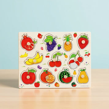  Houten puzzel met boerderijdieren, perfect voor kinderen van 2 tot 4 jaar. Stimuleert de motorische vaardigheden en herkenning van dieren.