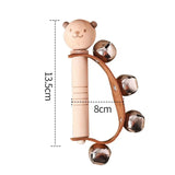 Montessori houten squirrel rammelaar – veilig en educatief speelgoed