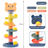 Ball track toy 5 layers for toddlers