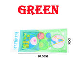 Tekenruler in blauw, roze, groen en geel